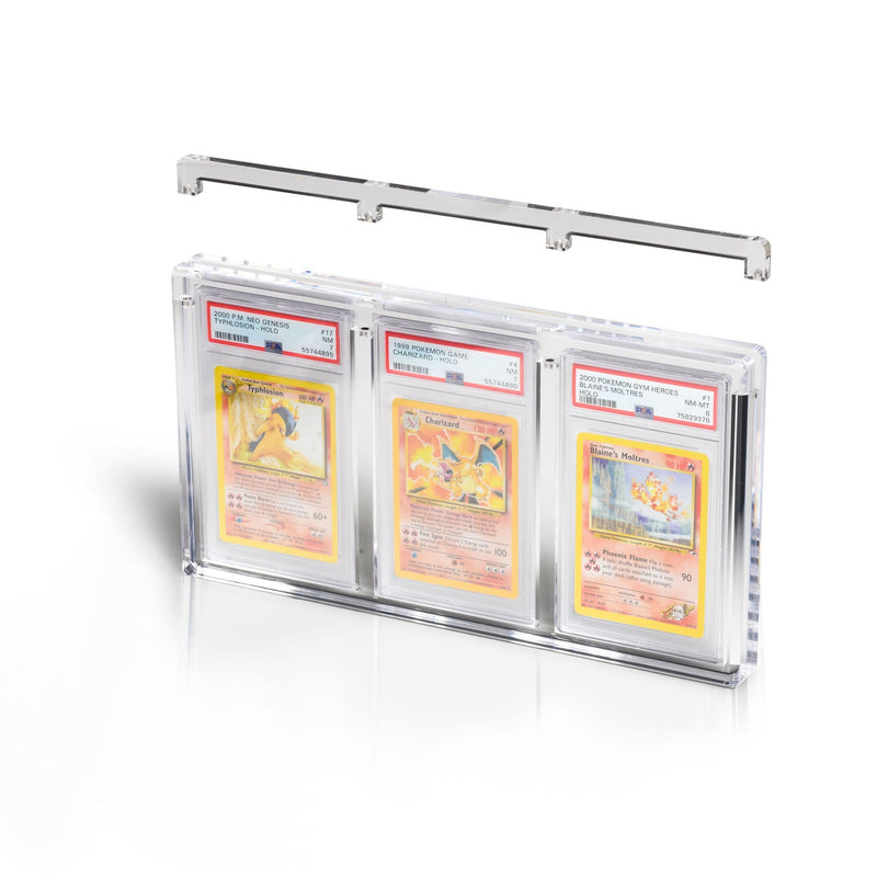 Graded Card Display Triple Trophy