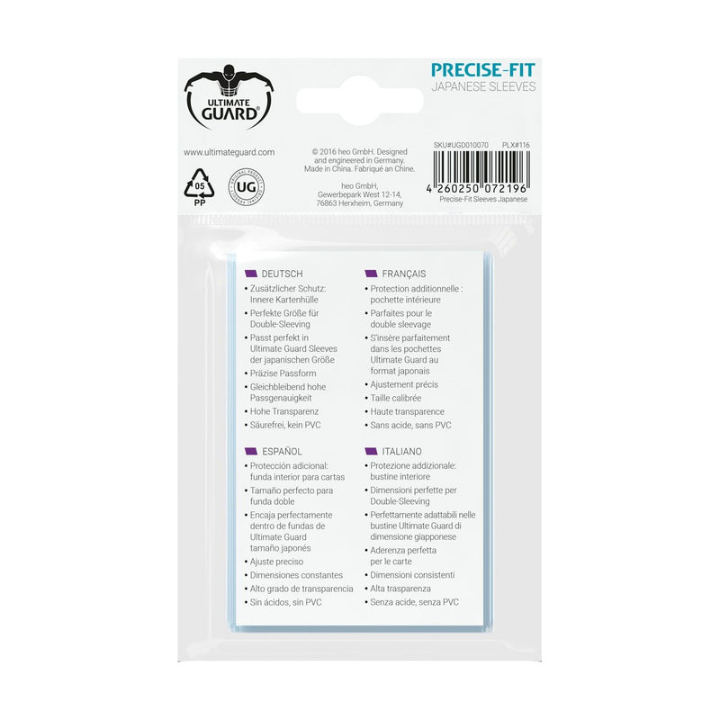 Precise-Fit Sleeves Japanese Size