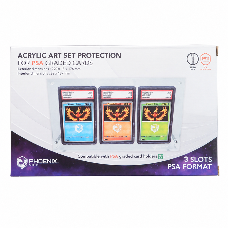 Acryl-Displayständer 3-Slot für PSA-Slab
