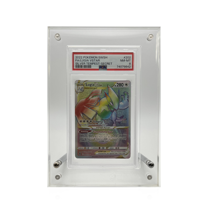 Acryl-Displayständer frontal mit PSA-Slab